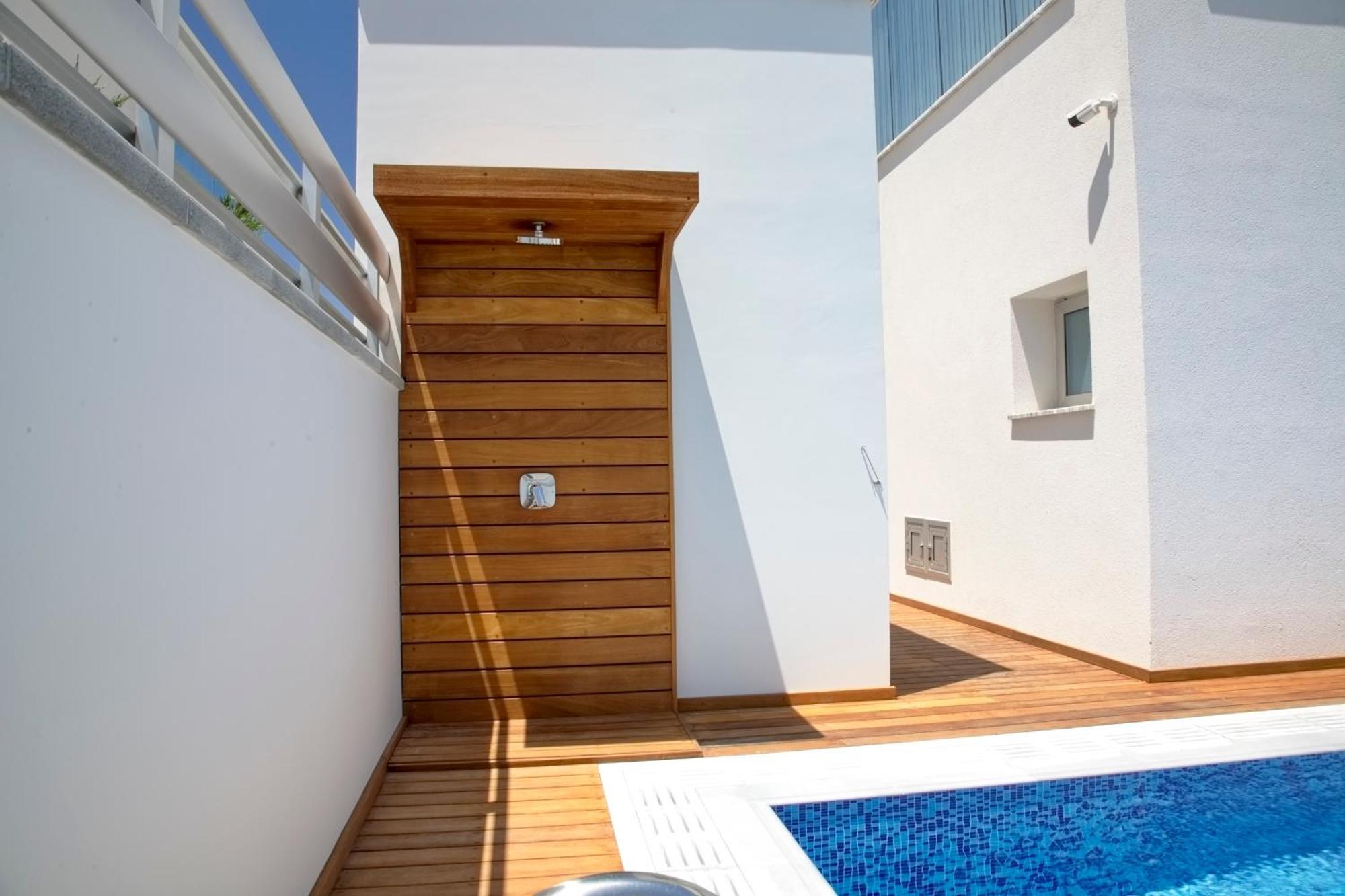 Seaview Luxury Villa Jacuzzi & Pool! 2 Min Beach Protaras Buitenkant foto