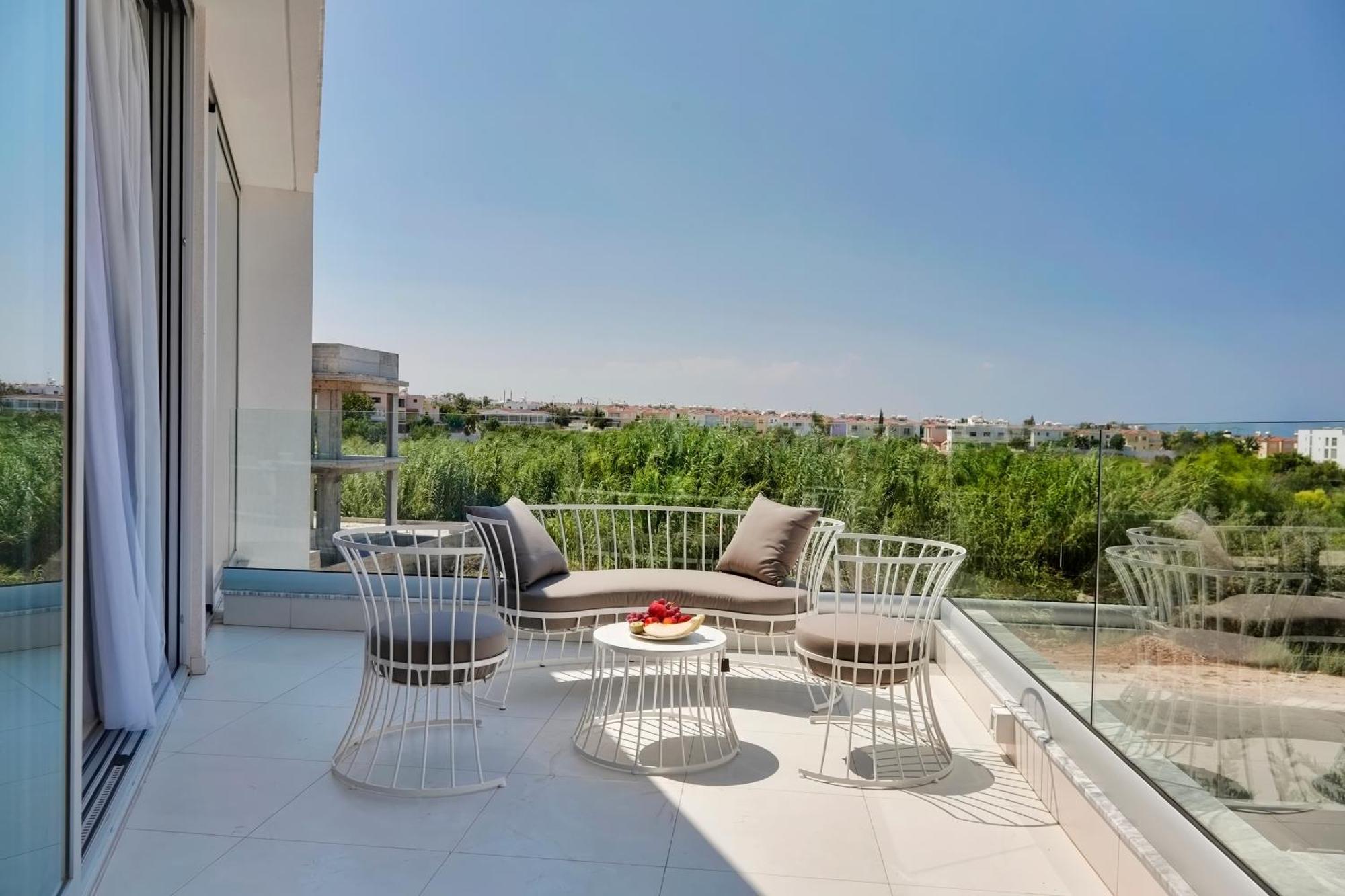 Seaview Luxury Villa Jacuzzi & Pool! 2 Min Beach Protaras Buitenkant foto