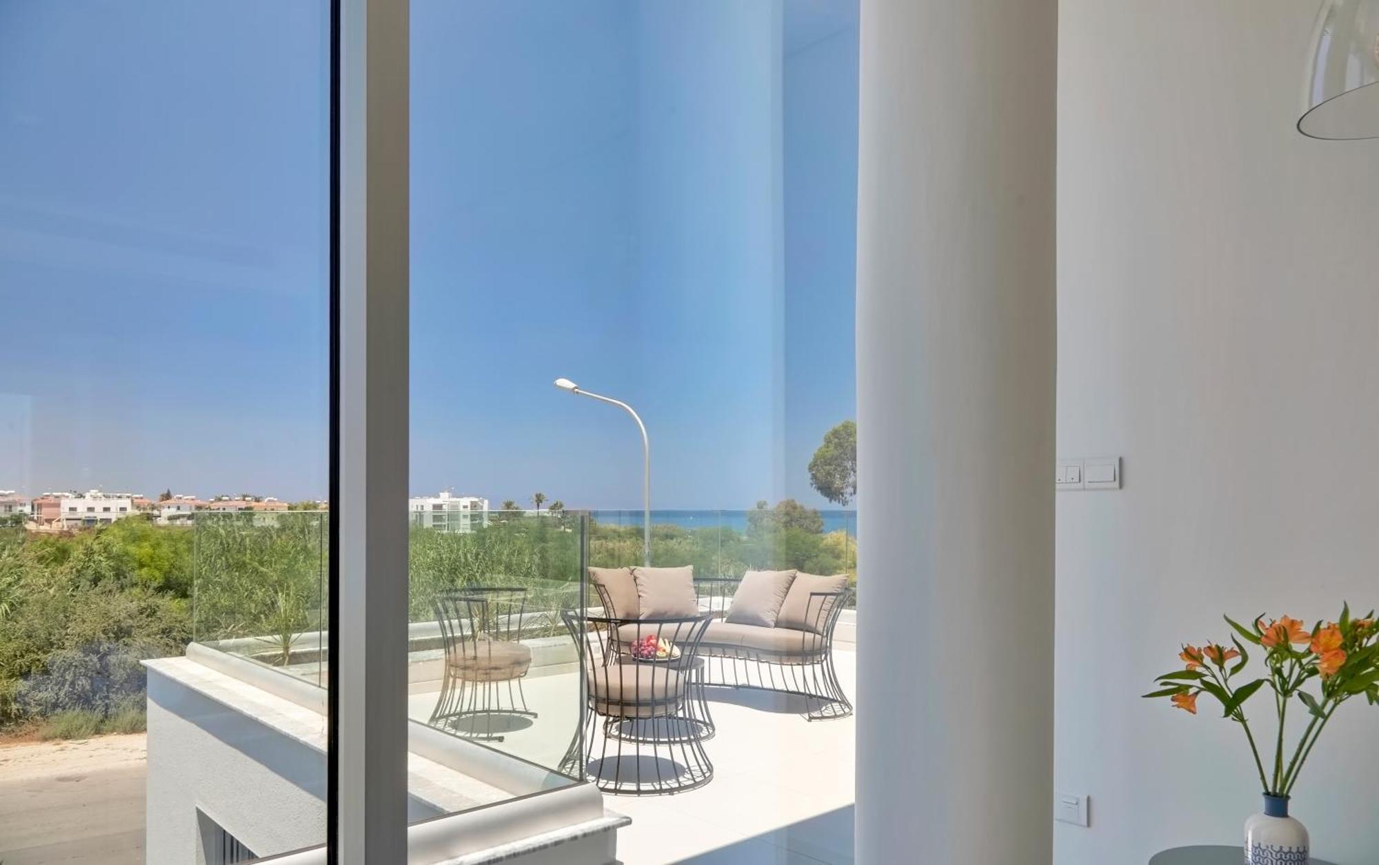 Seaview Luxury Villa Jacuzzi & Pool! 2 Min Beach Protaras Buitenkant foto