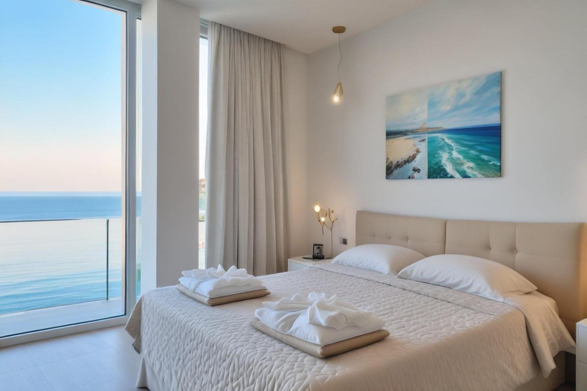 Seaview Luxury Villa Jacuzzi & Pool! 2 Min Beach Protaras Buitenkant foto